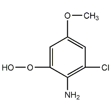 5-氯-2,4-二甲氧基胺结构式