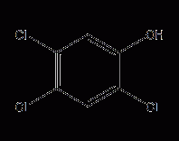 2,4,5-三氯苯酚结构式