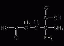 DL-2-甲基谷氨酸结构式