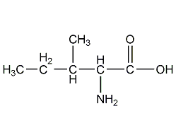 L-异白氨酸结构式