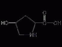 L-4-羟基脯氨酸结构式