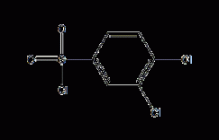3,4-二氯苯磺酰氯结构式