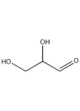 DL-甘油醛结构式