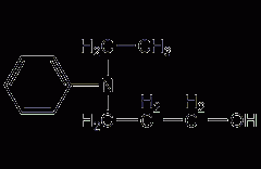 N-乙基-N-(2-羟乙基)苯胺结构式