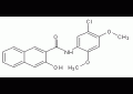 N-(5-氯-2,4-二甲氧基苯基)-3-羟基-2-萘甲酰胺结构式