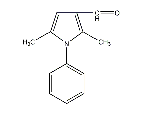 2,5-二甲基-1-基吡咯-3-羰醛结构式