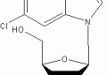 5,6-二氯-1-β-D-呋喃核糖基苯并咪唑结构式