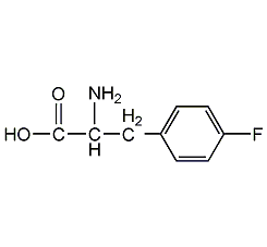 DL-4-氟丙氨酸结构式