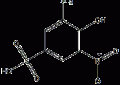 3-氨基-4-羟基-5-硝基苯磺酸结构式