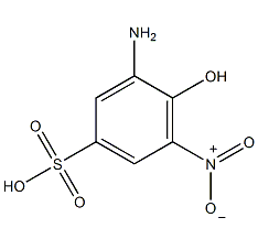 3-氨基-4-羟基-5-硝基磺酸结构式