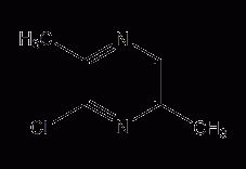 3-氯-2,5-二甲基吡嗪结构式