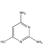 2,4-二氨基-6-羟基嘧啶结构式