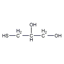 3-巯基-1,2-丙二醇结构式