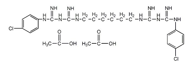 氯已定二醋酸盐结构式