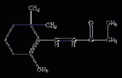 β-甲基紫罗兰酮结构式