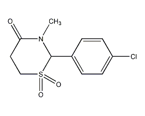 氯美扎酮结构式