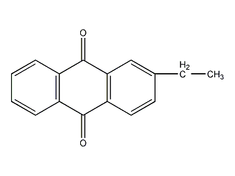 2-乙基蒽醌结构式