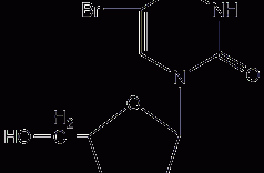 5-溴-2'-脱氧尿苷结构式