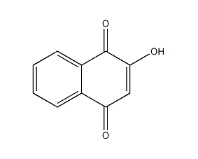 2-羟基-1,4-萘醌结构式