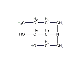 N-丁基二乙醇胺结构式