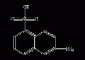 6-氨基-1-萘磺酸结构式