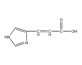 4-咪唑丙烯酸结构式