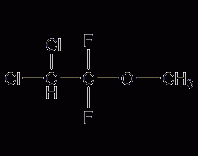 2,2-二氯-1,1-二氟乙基甲醚结构式