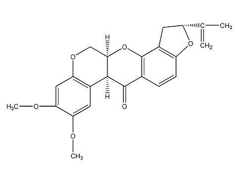 鱼藤酮结构式