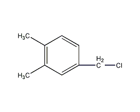 3,4-二甲基苄氯(含异构体)结构式