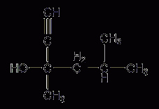 3,5-二甲基-1-己炔-3-醇结构式