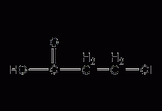 3-氯丙酸结构式