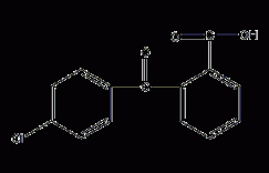 2-(4-氯苯甲酰)苯甲酸结构式