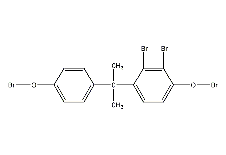 四溴双酚 A结构式