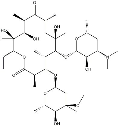 红霉素结构式