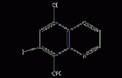 5-氯-8-羟基-7-碘代喹啉结构式