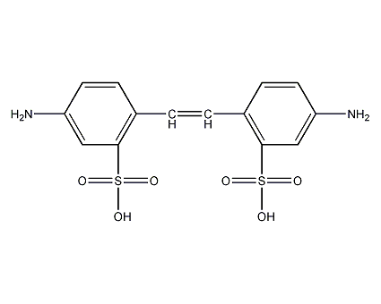 4,4'-二氨基二乙烯-2,2'-二磺酸结构式