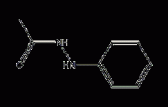 β-乙酰苯肼结构式