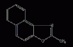 2-甲基-β-萘并恶唑结构式