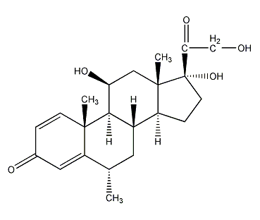 甲基泼尼松龙结构式