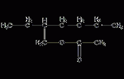 2-乙基己基乙酸酯结构式