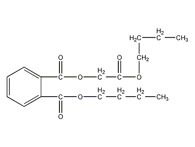 丁基邻二甲酰基甘醇酸丁酯结构式