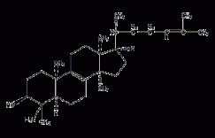 羊毛甾醇结构式