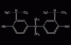 4,4'-异亚丙基(2-叔丁基苯酚)结构式