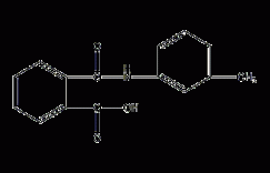 N-间甲苯基甲酰苯甲酸结构式