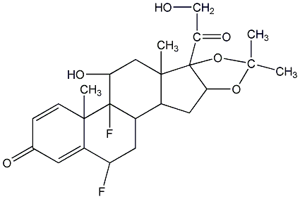 氟轻松结构式