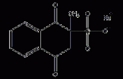 2-甲基-1,4-萘醌硫酸氢钠结构式