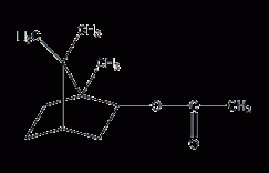 乙酸异冰片酯结构式