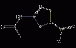 醋胺硝唑结构式