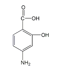 4-氨基水杨酸结构式