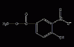 4-羟基-3-硝基苯甲酸甲酯结构式